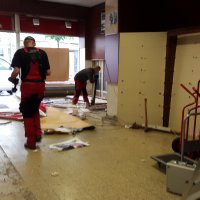 Ladenabriss und Entsorgung
