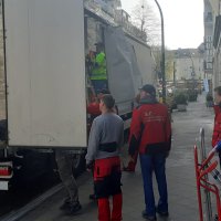 Warenlieferung mit einem 30-Tonner